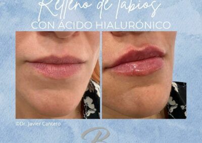 antes y despues relleno de labios 1